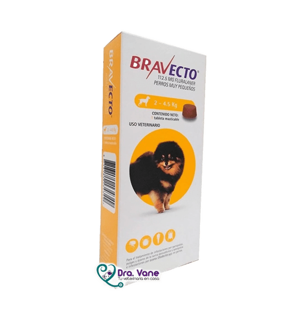MSD Bravecto Perros 112.5mg 2 - 4.5kg
