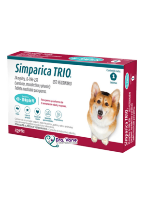 Simparica Trio 24 mg 10 - 20 Kg X 1 Tab
