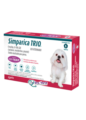 Simparica Trio 06 mg 2.5 - 5kg X 1 Tab
