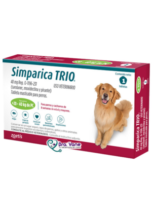 Simparica Trio 48 mg 20 - 40 Kg X 1 Tab