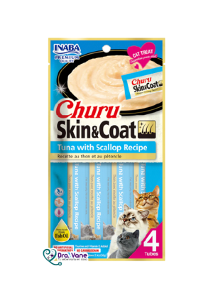 CHURU SKIN & COAT TUNA WITH SCALLOP RECIPE PACK 4 UNID