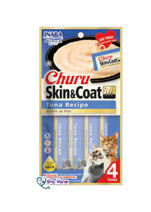 CHURU SKIN & COAT TUNA RECIPE PACK 4 UNID